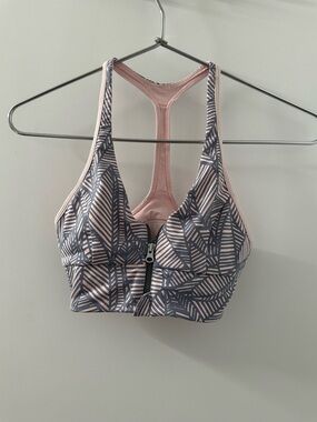 Lululemon Cool to Street Front Zip Sports Bra | Banana Leaf Blush | 4